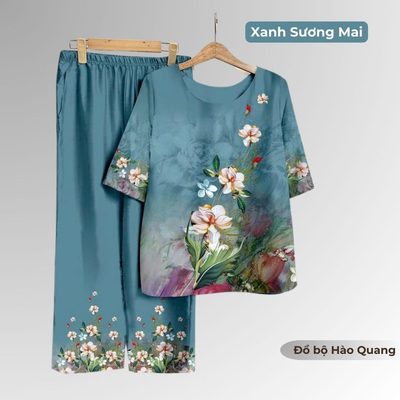 Đồ Bộ Nữ Mặc Nhà Lụa Latin Cao Cấp #11