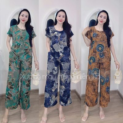 Đồ Bộ Nữ Mặc Nhà Lụa Latin Cao Cấp #13